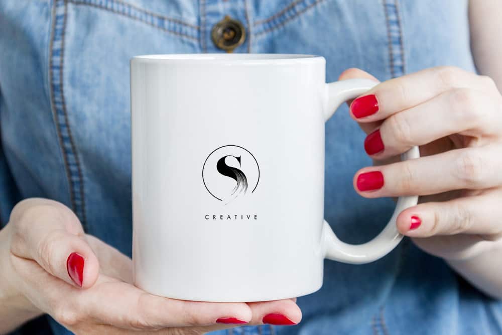 mug with logo